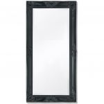 Espelho de Parede Estilo Barroco 100x50 cm Preto - 243682