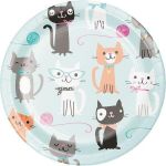 Creative Converting Pack 8 Pratos 18cm Purrfect Party - 120328595