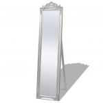 Espelho de Pé, Estilo Barroco, 160x40 cm, Prateado - 243693