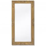 Espelho de Parede em Estilo Barroco, 100x50 cm, Dourado - 243680