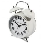 Metronic Relógio Despertador Vintage Branco
