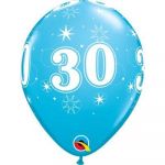 Qualatex Pack 6 Balões 11" 30 Anos Robin S Egg - 020053463