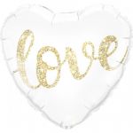 Qualatex Balão Foil 18" Love Glitter Gold - 020057322