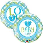 Qualatex Balão Foil 18" Baby Boy Love - 020025726