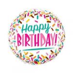 Qualatex Balão Foil 18" Birthday Sprinkles - 020057265