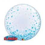 Qualatex Deco Bubble 24" Blue Confetti Dots - 020057789