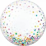 Qualatex Deco Bubble 24" Colourful Confetti Dots - 020057791