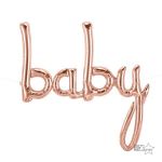Northstar Balão Foil 46" Baby Script Rose Gold - 180140801