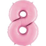 Grabo Balão Foil 40" Nº 8 Astel Pink - 460000078