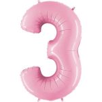 Grabo Balão Foil 40" Nº 3 Astel Pink - 460000073
