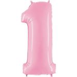 Grabo Balão Foil 40" Nº 1 Astel Pink - 460000071