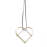 Stelton Ornamento Coração Pequeno Dourado - Figura - STT10600