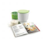 Lékué Kit Cheese Maker para Micro-ondas+livro em Espanhol Branco e Verde - LK0220100V06M600