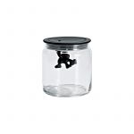 Alessi Frasco com Tampa Hermética Preto 700ml - Gianni a Little Man Holding On Tight - AALEAMDR04B