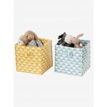 Vertbaudet Conjunto de 2 Caixas de Arrumação Branco Bicolor/multicolo - 7050109026341