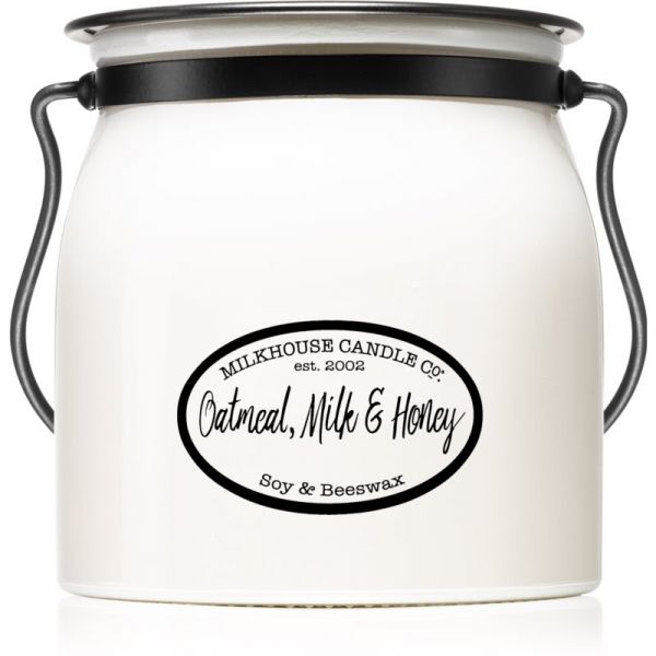 Milkhouse Candle Co. Creamery Oatmeal, Milk & Honey Vela Perfumada 454