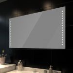 Espelho de Casa de Banho com Luzes led, Instalação Parede, 100 X 60 cm - 240513