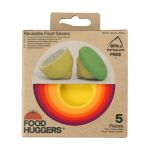 Food Huggers Pack de 5 Conservadores Multicores Reutilizáveis Multicores