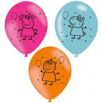 Balões Porquinha Peppa 6 Und