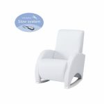 Micuna Sofá De Amamentação Confort Mecedora Confort Slow System Polipele Branco