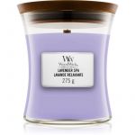 Woodwick Lavender Spa Vela Perfumada com Pavio de Madeira 275g