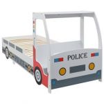 Cama Carro da Polícia para Crianças + Secretária 90x200 cm