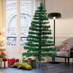 HomCom Árvore de Natal Verde 60 x 150 cm + Luzes LED - 02-0350