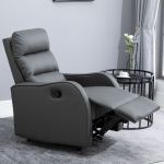 HomCom Cadeira Reclinável com Apoio para os Pés 66x95x99cm
