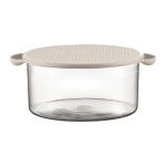 Bodum Hot Pot Taça em Vidro com Tampa de Silicone, 2,5 L., Branco