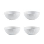Bodum Douro Conjunto de 4 Tigelas de Porcelana, 0.48 L, ø 14.5 cm, Branco