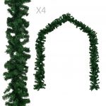 Grinalda de Natal 4 Peças 270 cm Pvc Verde - 284308