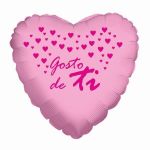 Xiz Party Supplies Balão Foil 18" Coração Gosto de Ti Rosa - 140000007