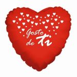 Xiz Party Supplies Balão Foil 18" Coração Gosto de Ti Vermelho - 140000006
