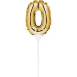 Creative Converting Topo de Bolo Mini Balão Foil Nº Dourado - 120331830