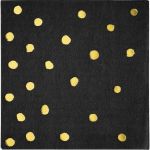 Creative Converting Guardanapos Pequenos Black & Gold Foil - 120329931