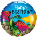 Qualatex Balão Foil 18" Birthday Mythical Dragon - 020013314
