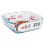 Quttin Recipiente de Cozinha 1,1 L Cristal Quadrado (19,7 X 16,8 X 5,6 cm)