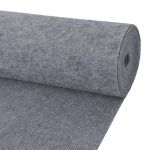 Carpete com Textura para Eventos 1,6x10 m Cinzento - 287671
