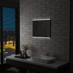 Espelho de Parede LED com Sensor Tátil Casa de Banho 60x50 cm - 144732