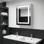 Armário Espelhado para Casa de Banho com LED 50x13x70 cm - 285116