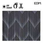 EDM Cortina de Porta Perola Branca Plastico 90X210Cm 48 Tiras - 75964