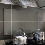 Painel Anti-salpicos Cozinha Transparente 80x50 cm Vidro Temperado - 249470