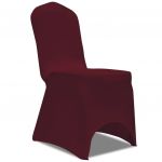 Capa Extensível para Cadeira 100 Peças Bordô - 274767