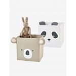 Vertbaudet Conjunto de 2 Caixas em Tecido Panda Koala Bege Medio - 7050111916329