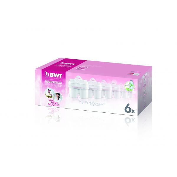 Bwt Pack de 6 Filtros Jarra de Agua Magnesio Longlife mg2+