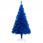 Árvore de Natal Artificial com Suporte 210 cm Pvc Azul - 321005