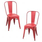 Conjunto 2 Cadeiras Torix Vintage Vermelho Vintage