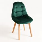 Cadeira Kelen Veludo Verde