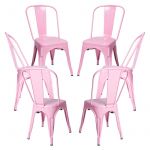 Conjunto 6 Cadeiras Torix Rosa