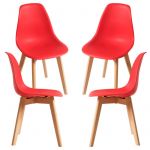 Conjunto 4 Cadeiras Kelen Vermelho